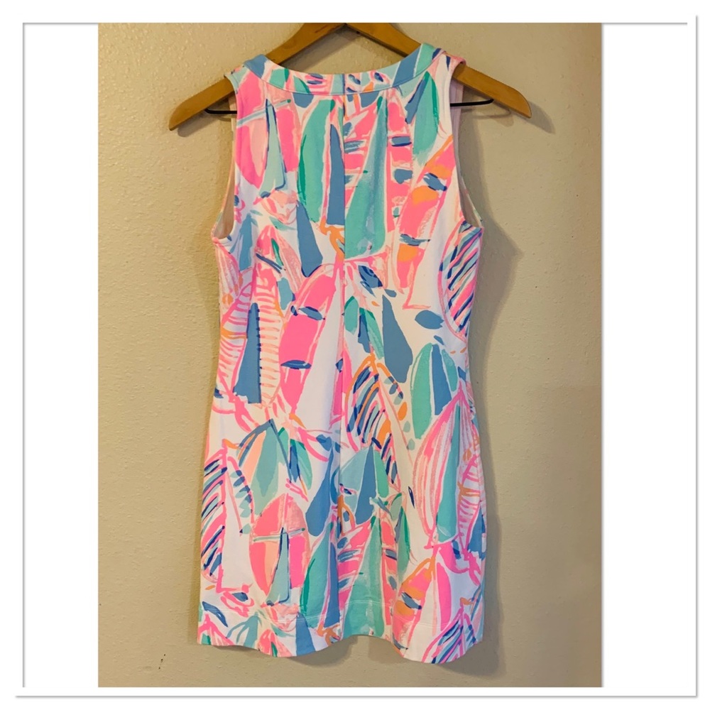 Lilly Pulitzer Estrada Out to Sea Flat French Terry Shift Dress Pink Size XS - Picture 7 of 13